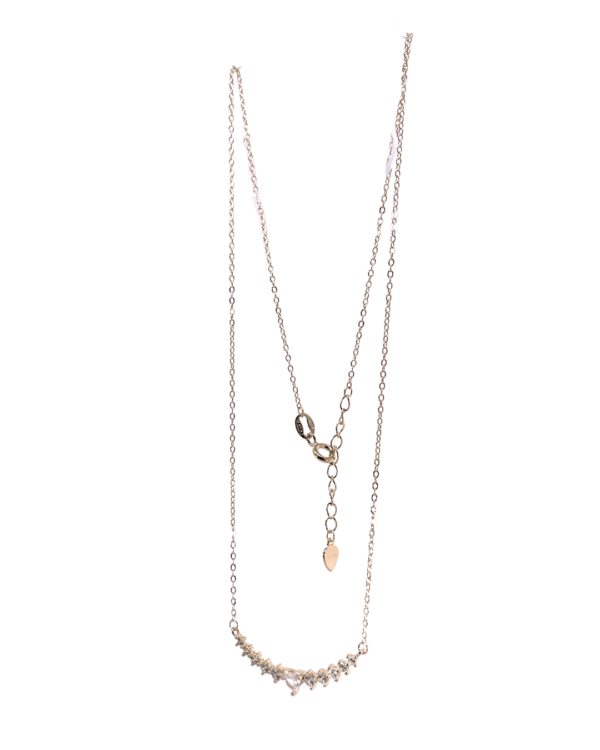 COLLANA TIARA DI CUORI PLACCATA ORO