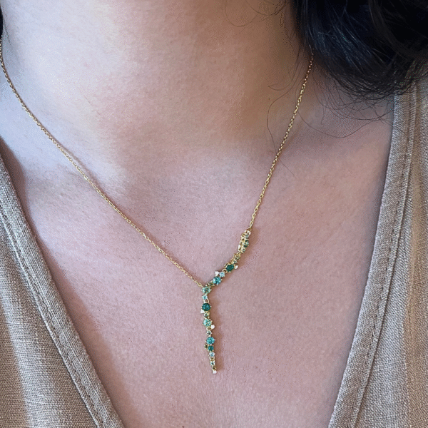 COLLANA SCIA DI ZIRCONI - immagine 3