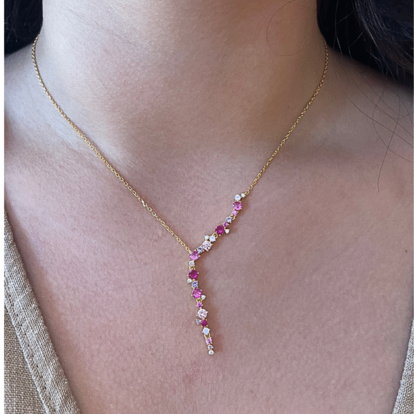 COLLANA SCIA DI ZIRCONI - immagine 2