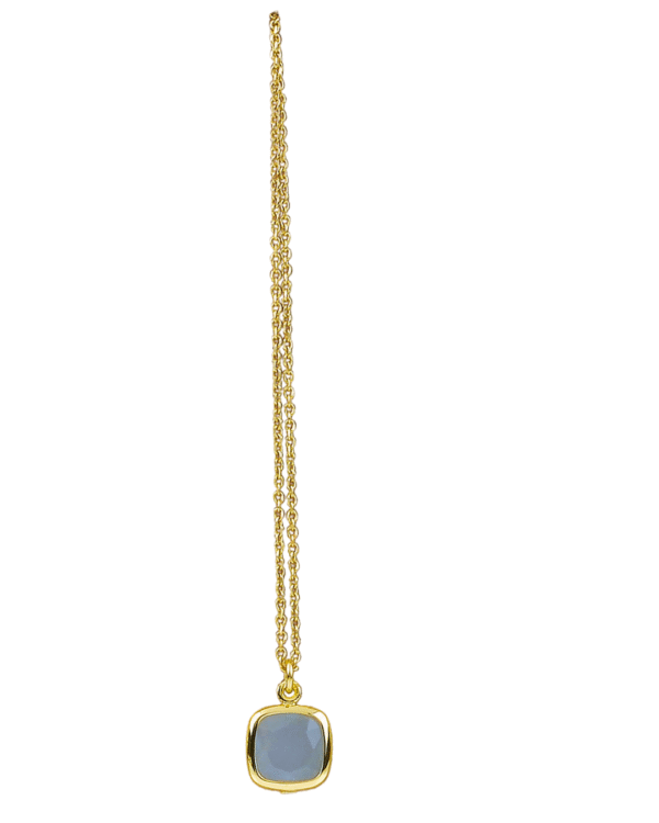 COLLANA AQUA QUADRATA BABY BLU - immagine 2