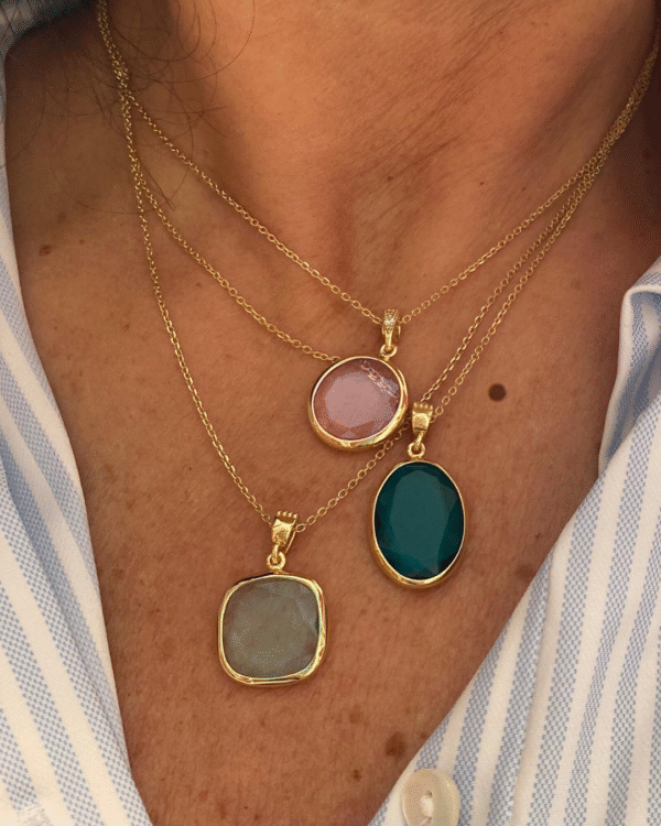 COLLANA AQUA QUADRATA BABY BLU - immagine 3