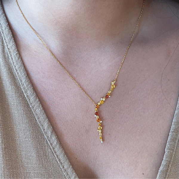 COLLANA SCIA DI ZIRCONI - immagine 5