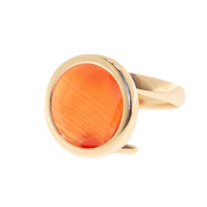 ANELLO AQUA CON PIETRA ARANCIONE