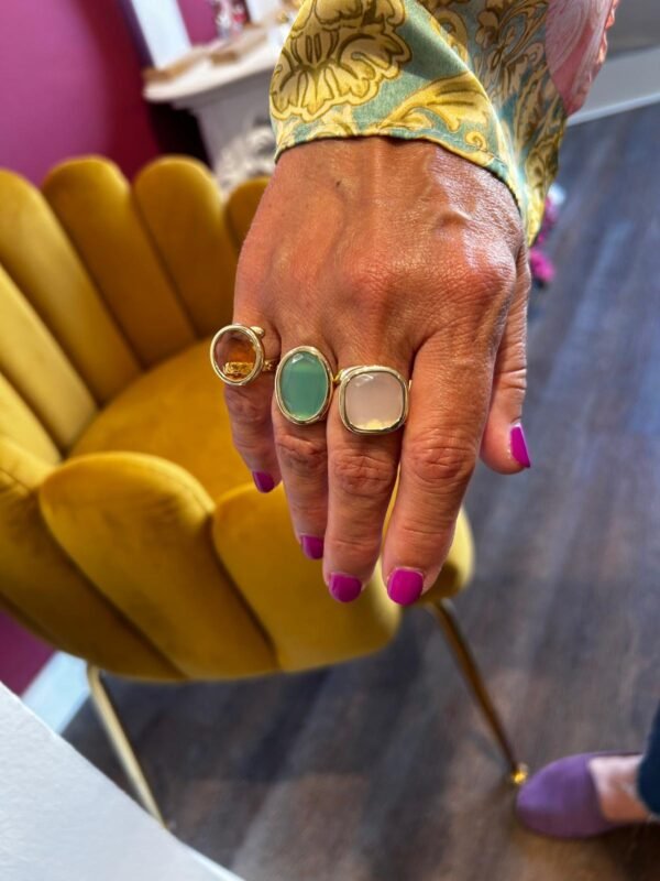 ANELLO AQUA OVALE CHAMPAGNE - immagine 3